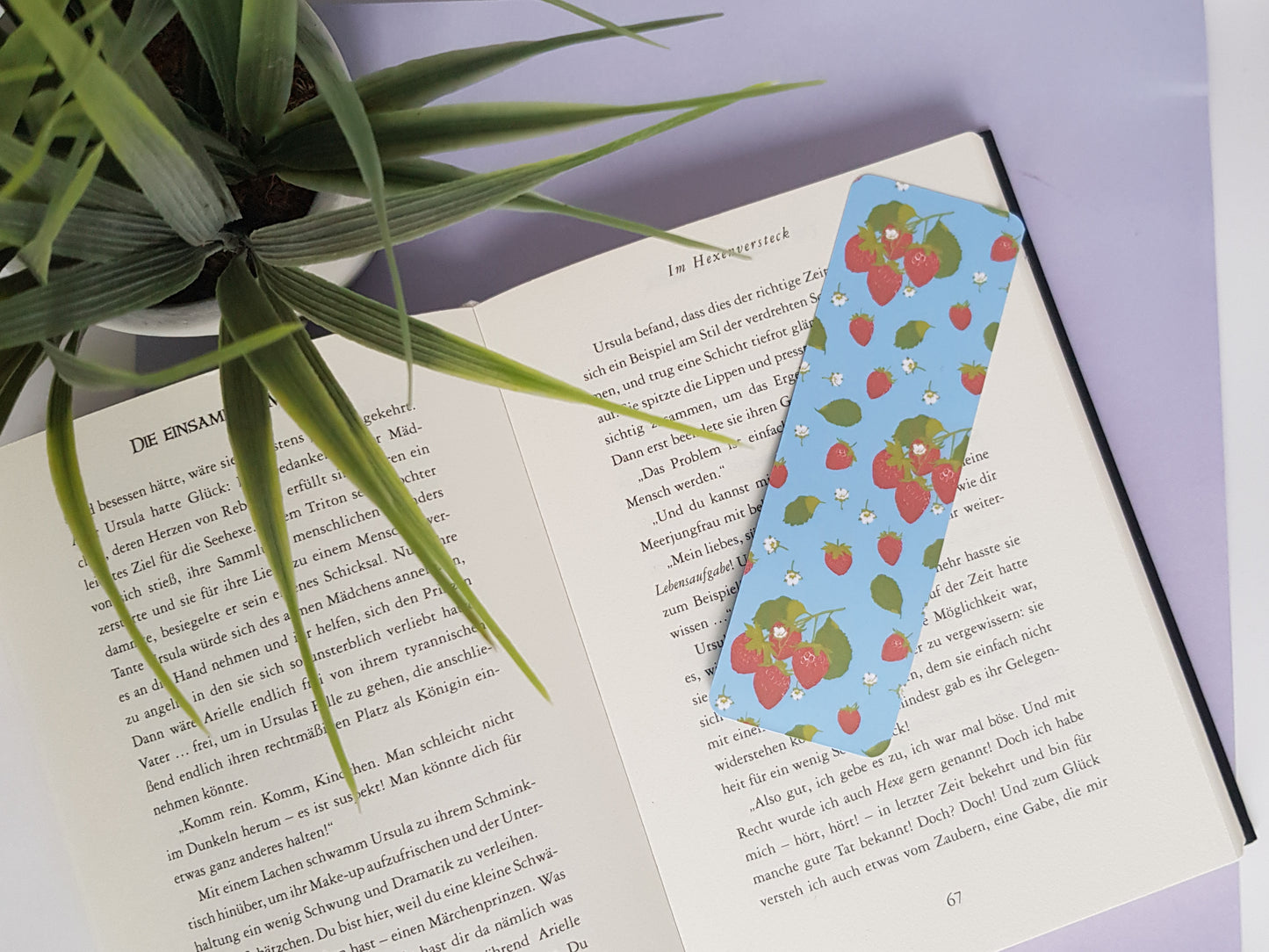 Strawberries Bookmark ~ Strawberry Planner Bookmark ~ Strawberry Stationery