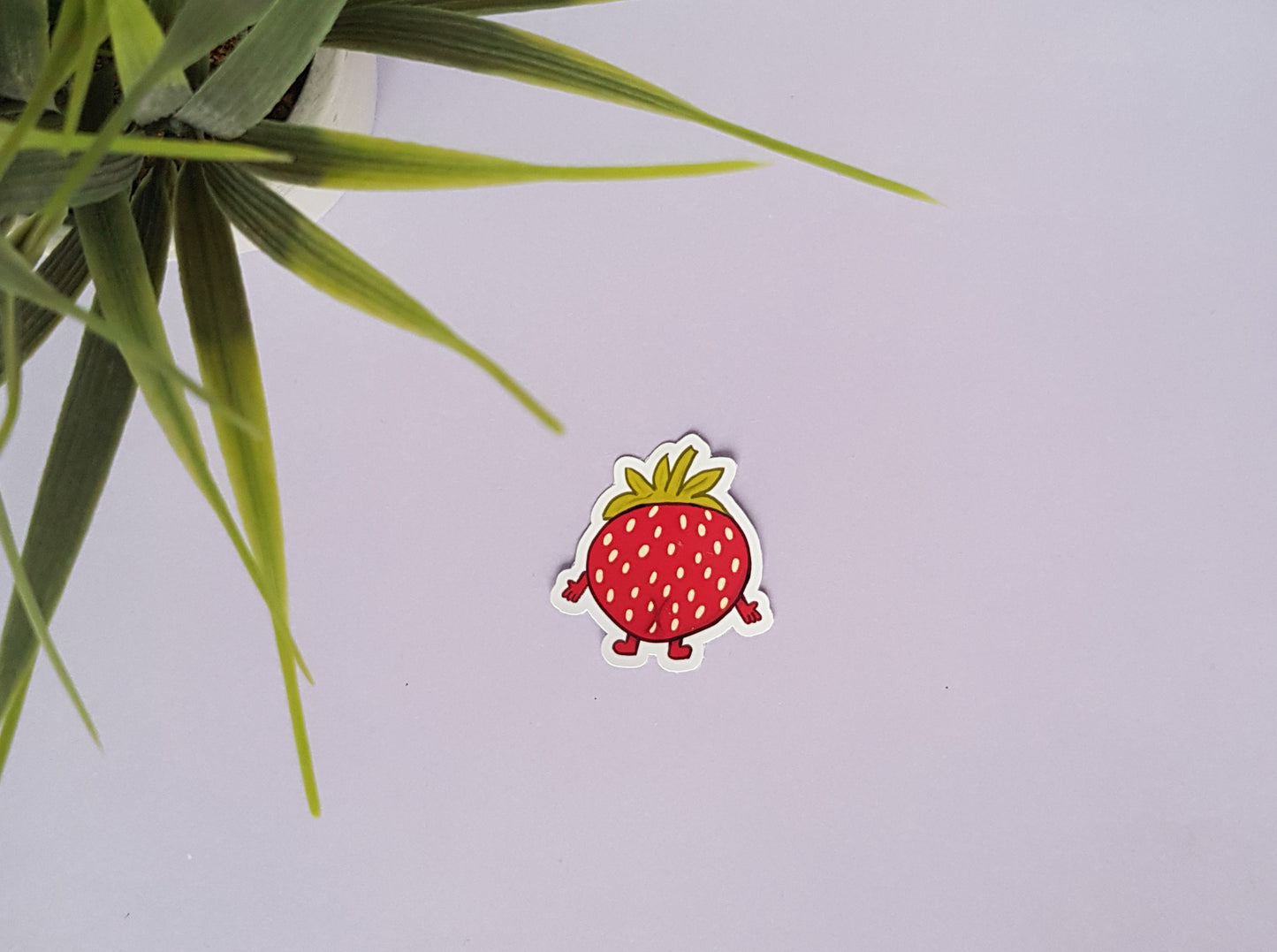Mrs Berry Po Vinyl Sticker ~ Strawberry Laptop Sticker ~ Cute Die Cut Sticker