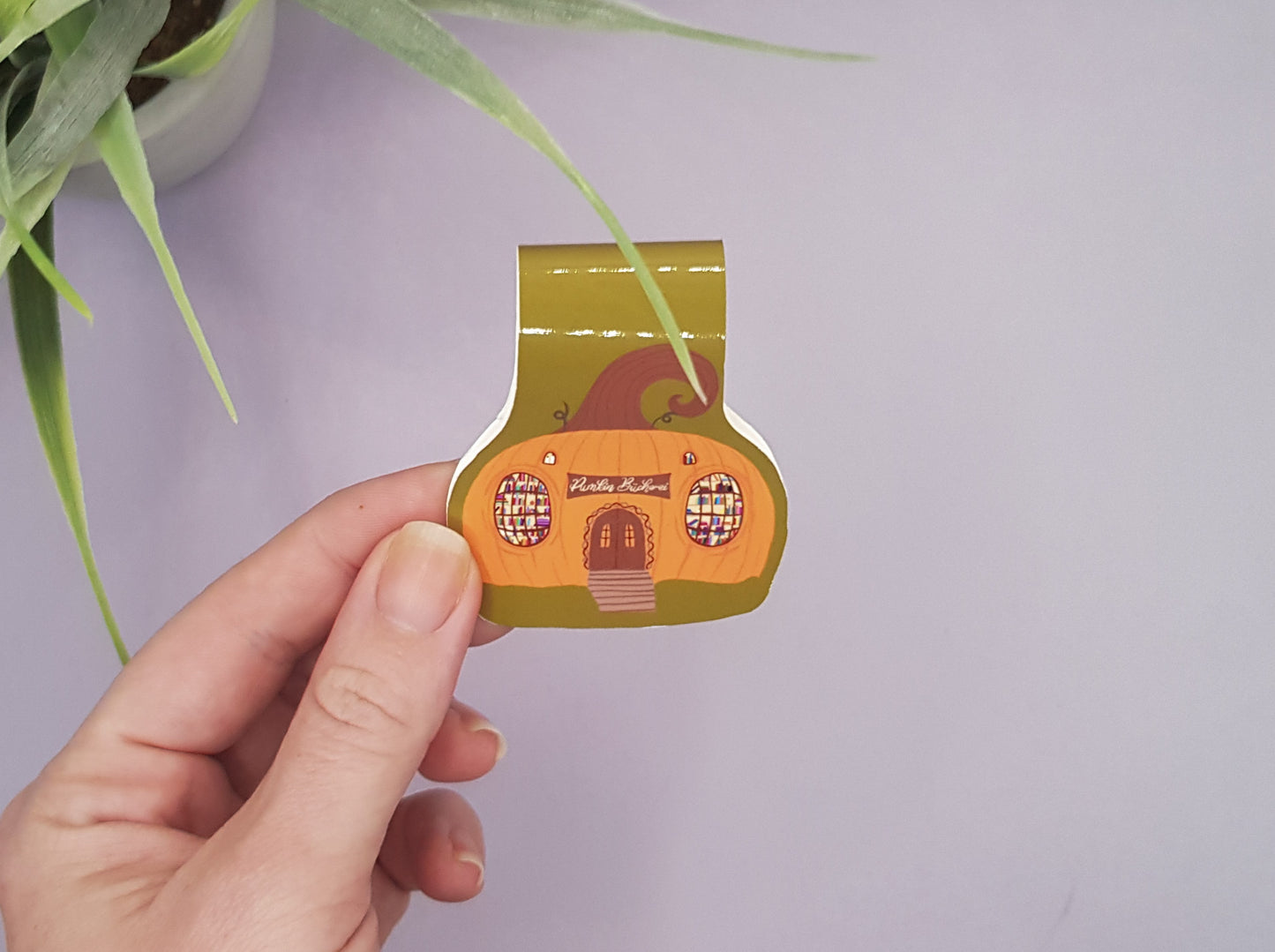 magnetic bookmark pumpkin library, Pumkin Libary