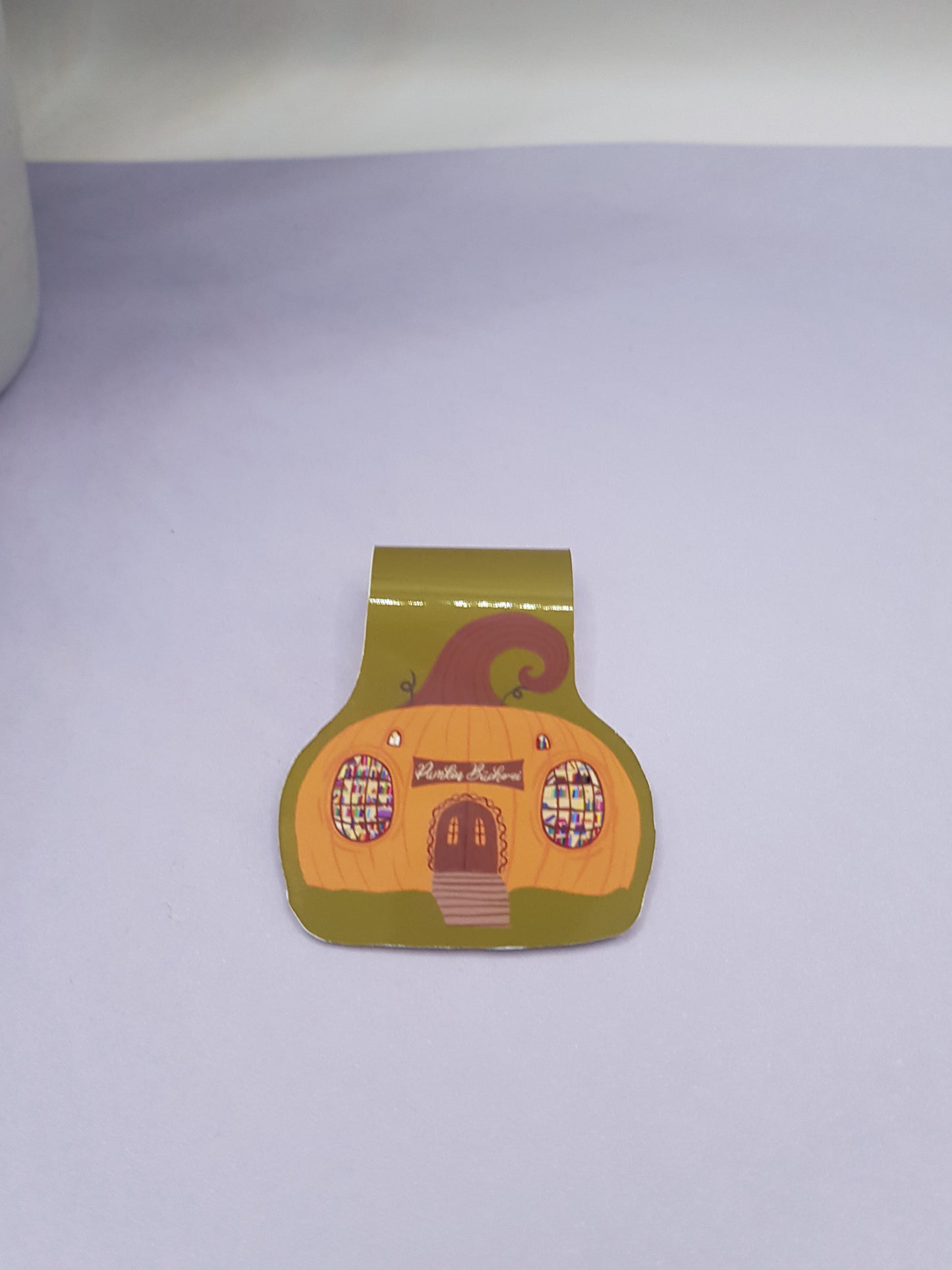 magnetic bookmark pumpkin library, Pumkin Libary