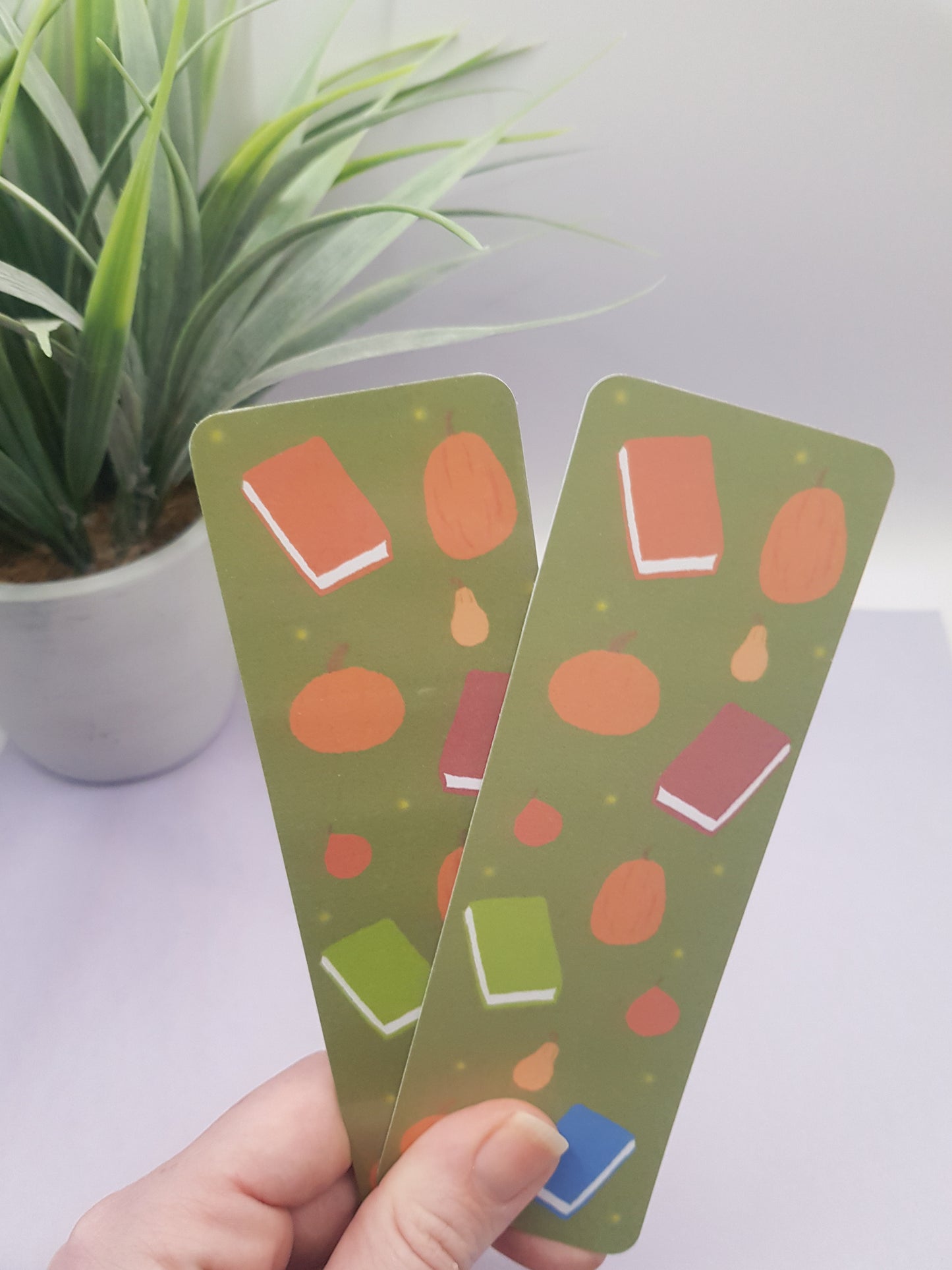 Pumpkin Library Bookmark ~ Pumpkin Library Planner Bookmark ~ Pumpkin Library Stationery