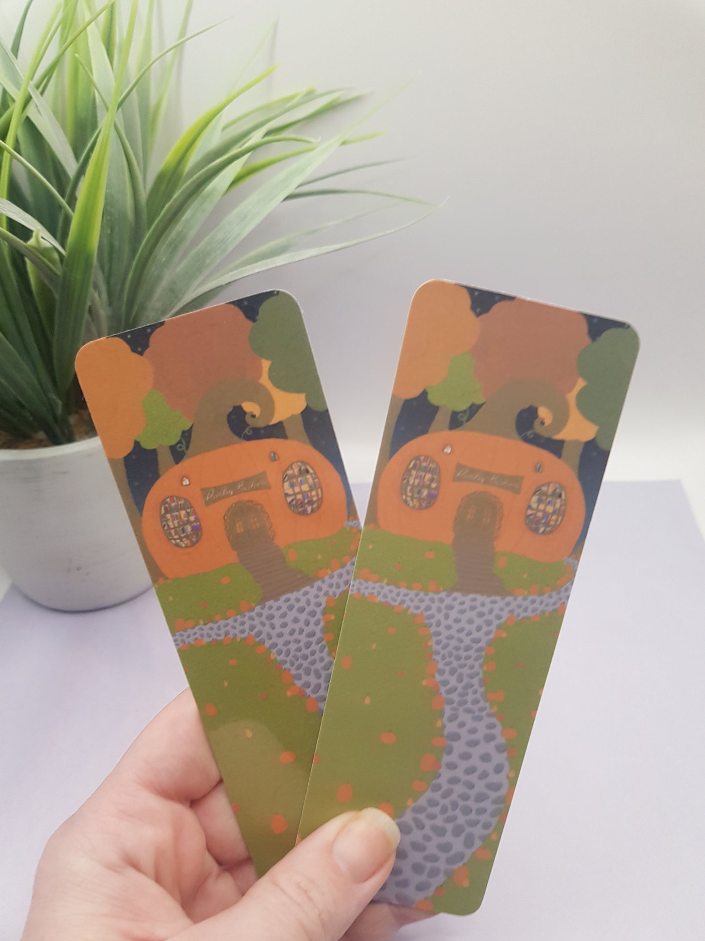 Pumpkin Library Bookmark ~ Pumpkin Library Planner Bookmark ~ Pumpkin Library Stationery