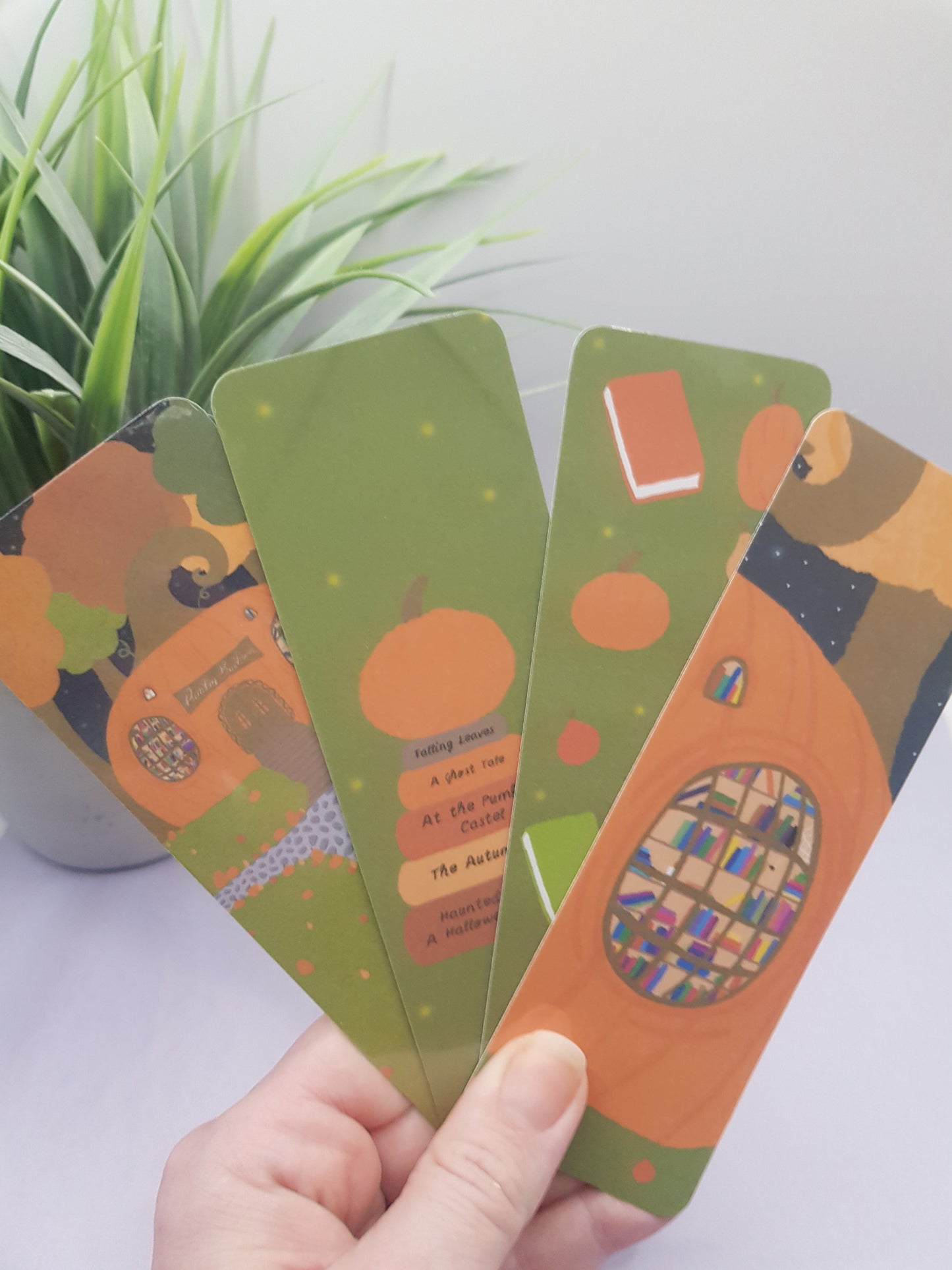 Pumpkin Library Bookmark ~ Pumpkin Library Planner Bookmark ~ Pumpkin Library Stationery