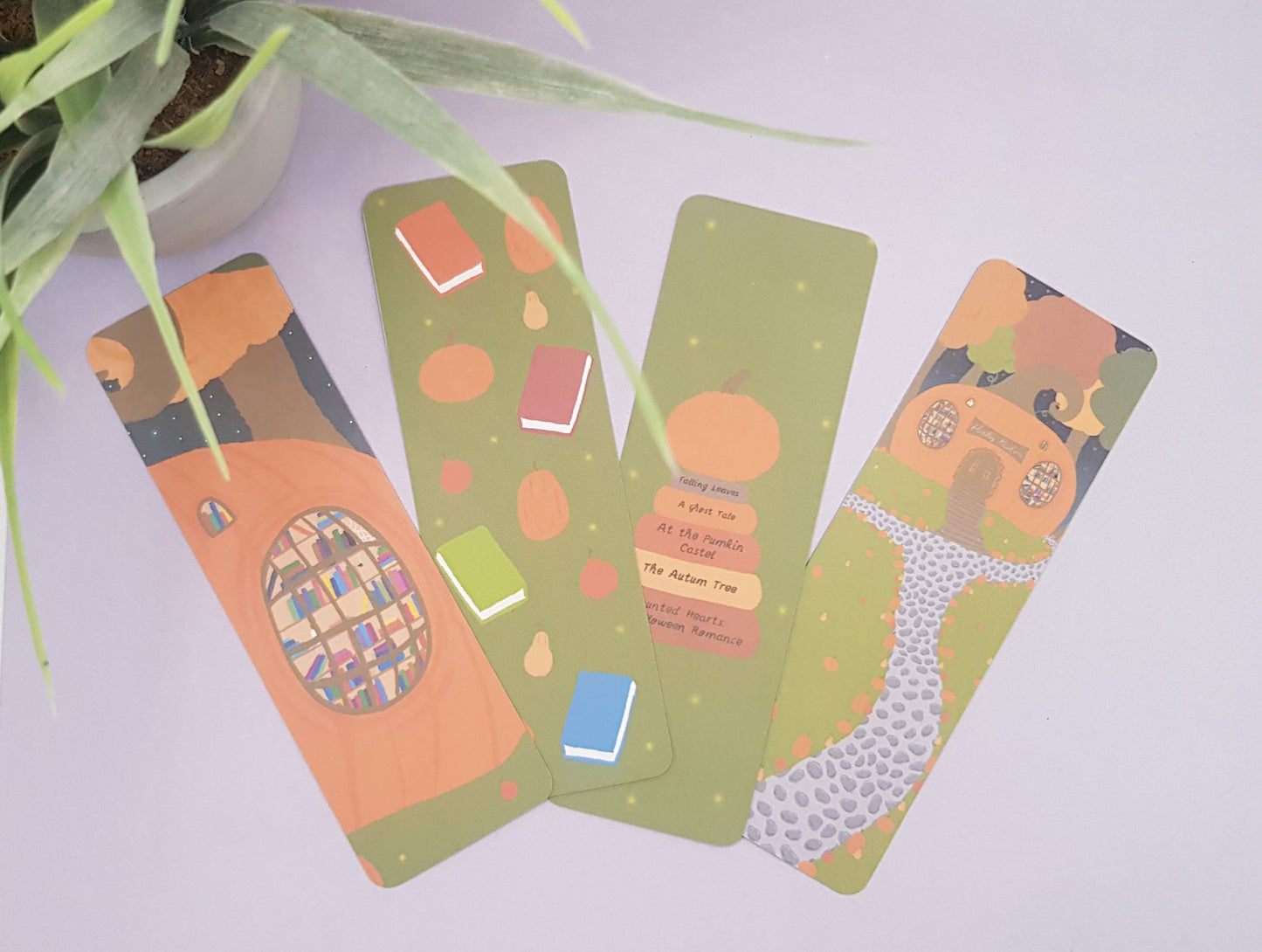 Pumpkin Library Bookmark ~ Pumpkin Library Planner Bookmark ~ Pumpkin Library Stationery