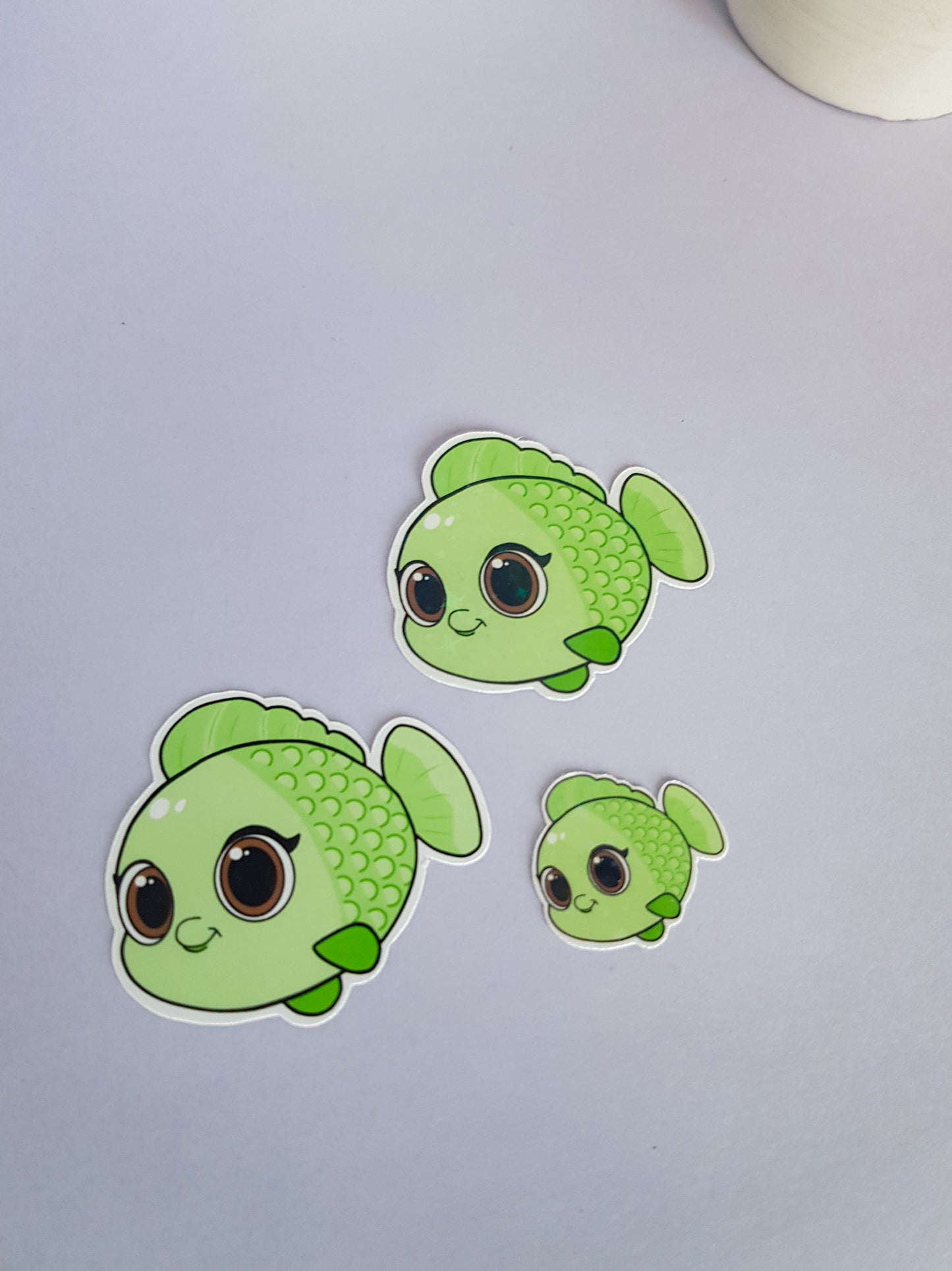 Autocollant poisson - Autocollant pour ordinateur portable ~ Autocollant découpé mignon ~ autocollant poisson