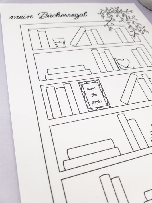 Buchtracker A5 – „Mein Bücherregal“