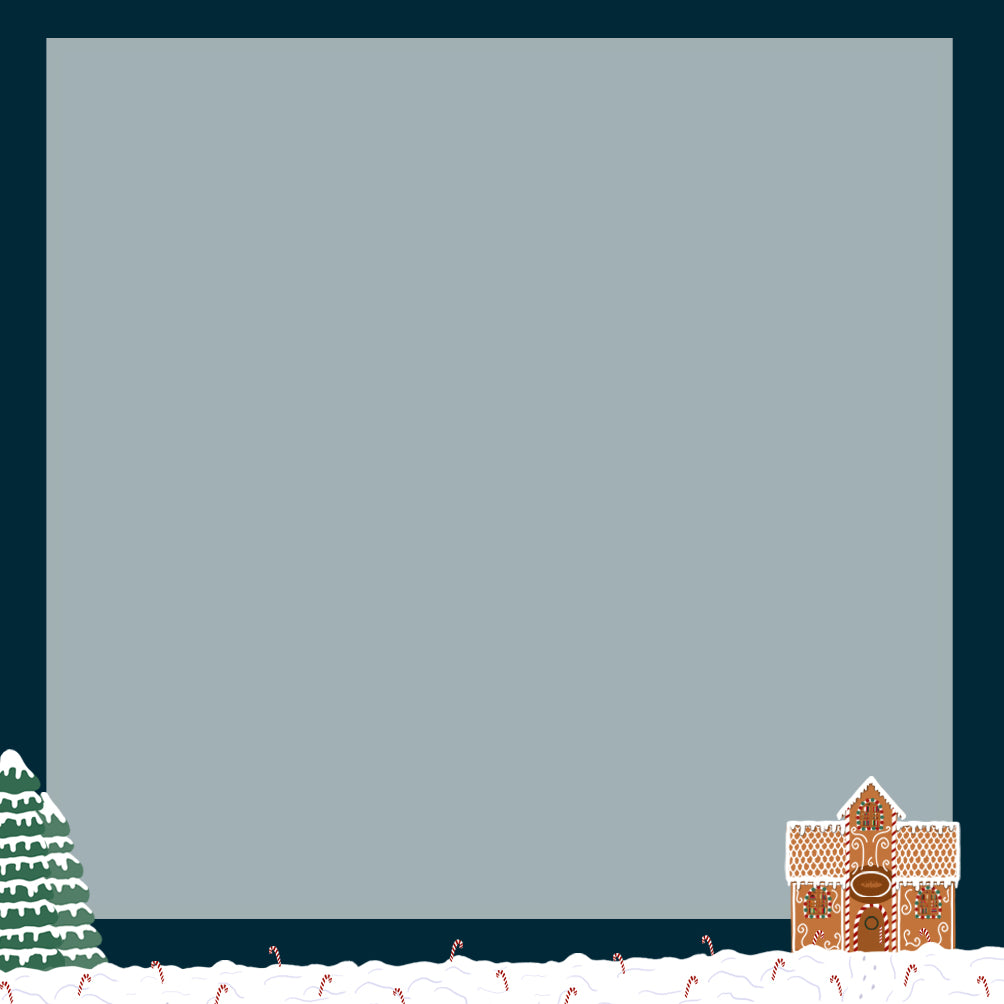 Gingerbread Bücherei Mininotizblock, Lebkuchen Libary notepad