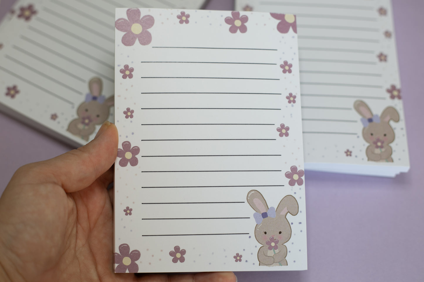 cute A6 notepad, Holly Bunny notepad