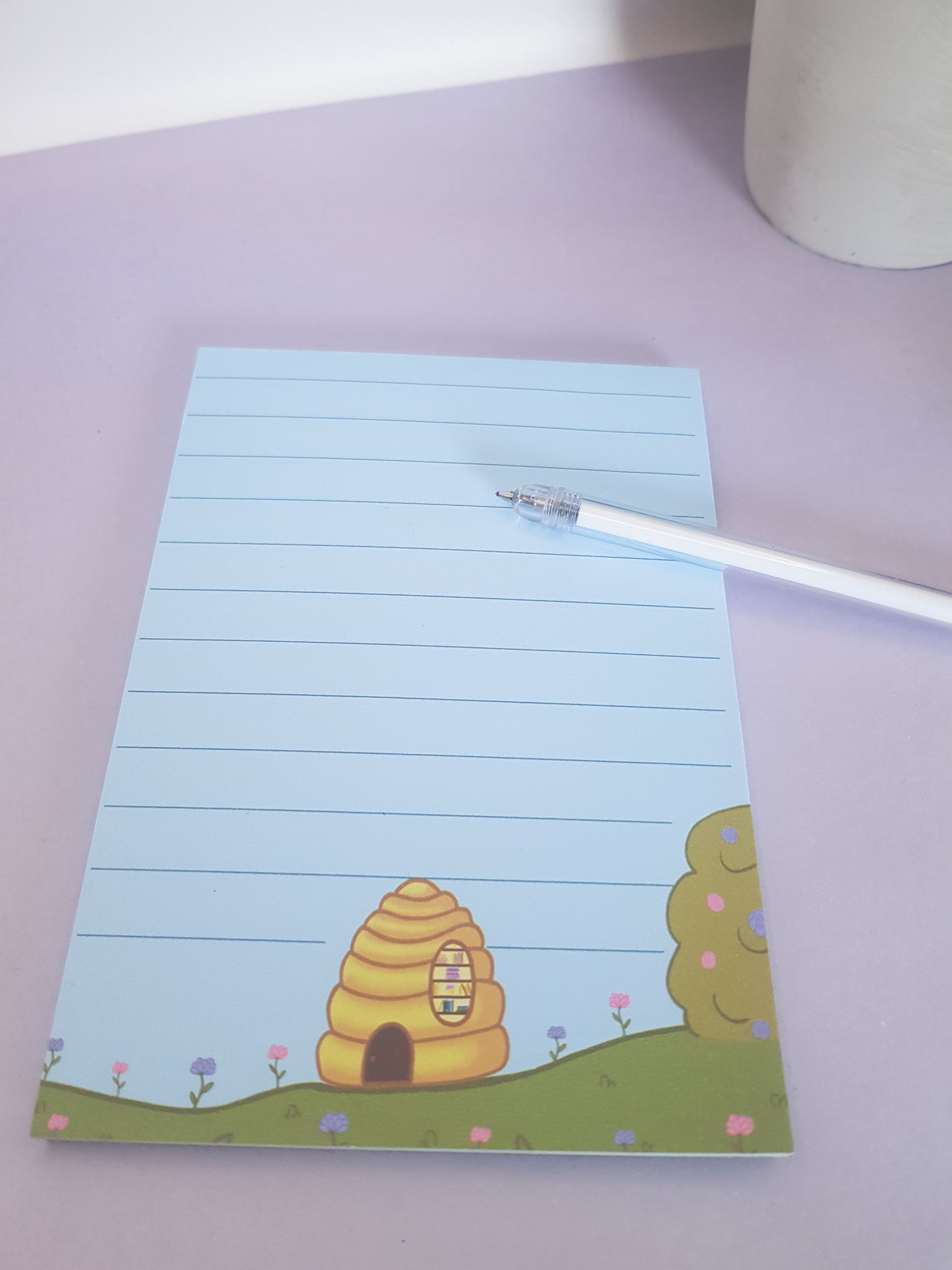 cute A6 notepad, Honey library notepad