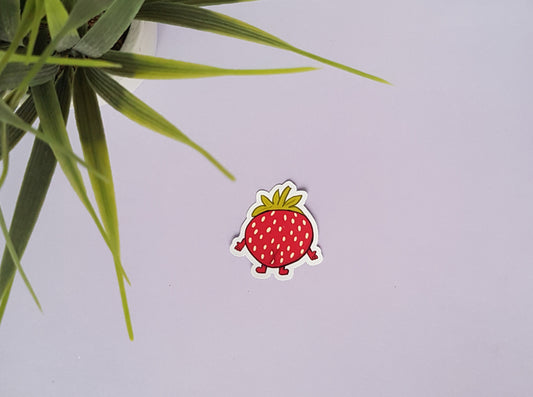 Mrs Berry Po Vinyl Sticker ~ Strawberry Laptop Sticker ~ Cute Die Cut Sticker
