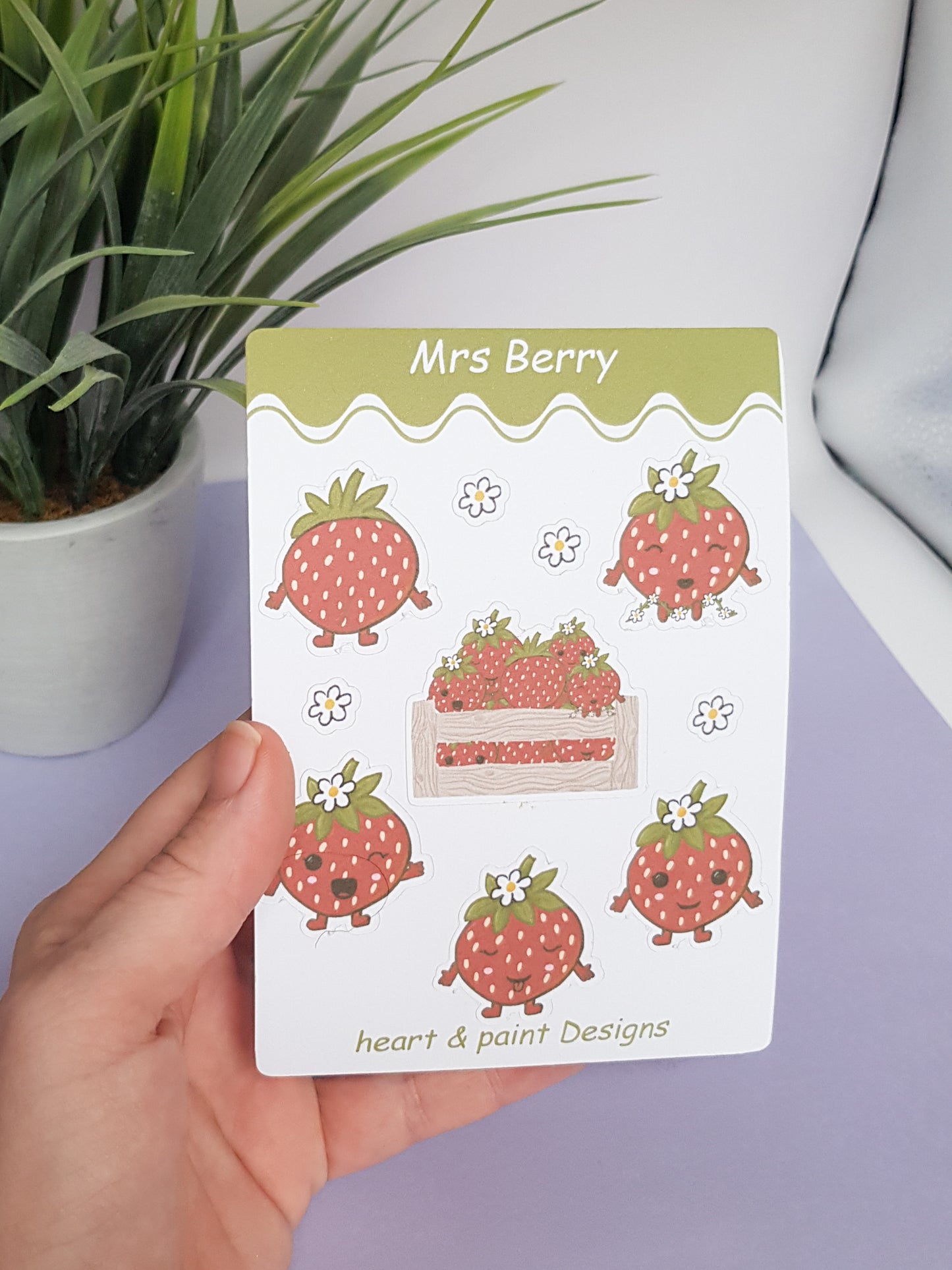 Mrs Berry sticker sheet, planner stickers, bullet journal stickers