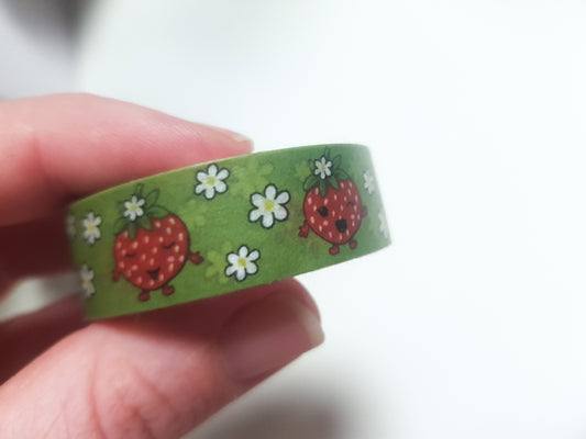 cute Mrs Berry Washi Tape, Washi Tape Strawberries, Scrapebooking, Journaling or Decoration