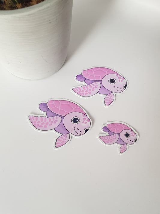 Turtle Sticker - Laptop Sticker ~ Cute Die Cut Sticker ~ Turtle Sticker