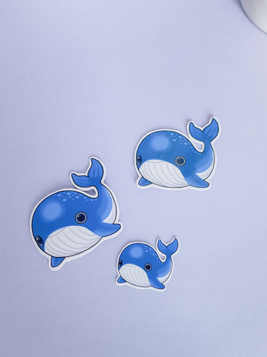 Whale Sticker - Laptop Sticker ~ Cute Die Cut Sticker ~ whale sticker