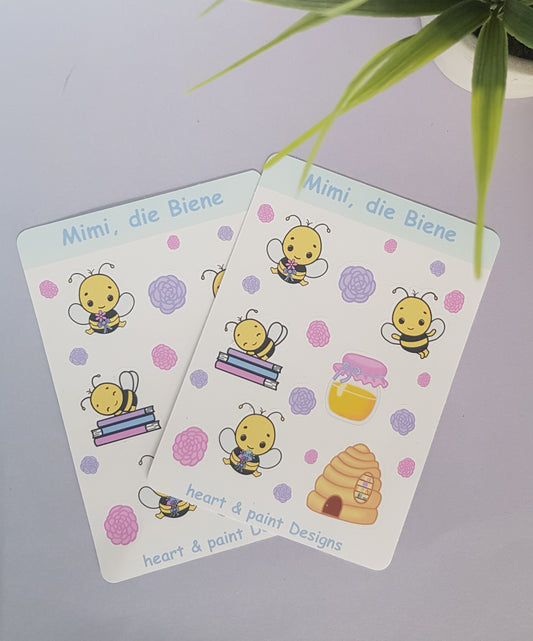 Mimi sticker sheet, the bee planner stickers, Bee Bullet Journal Stickers
