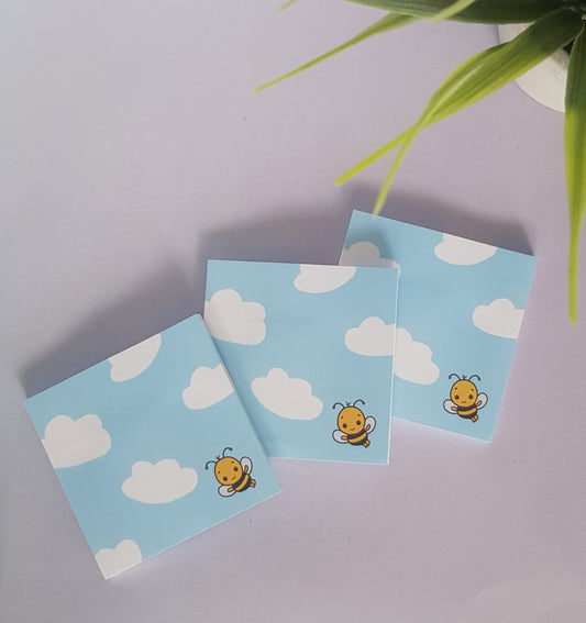 Mimi the Bee Sticky Note, Post it Notepad, Cute Memo Pad, Sticky Note Pad, Planner Sticky Note, Bee Sticky Note