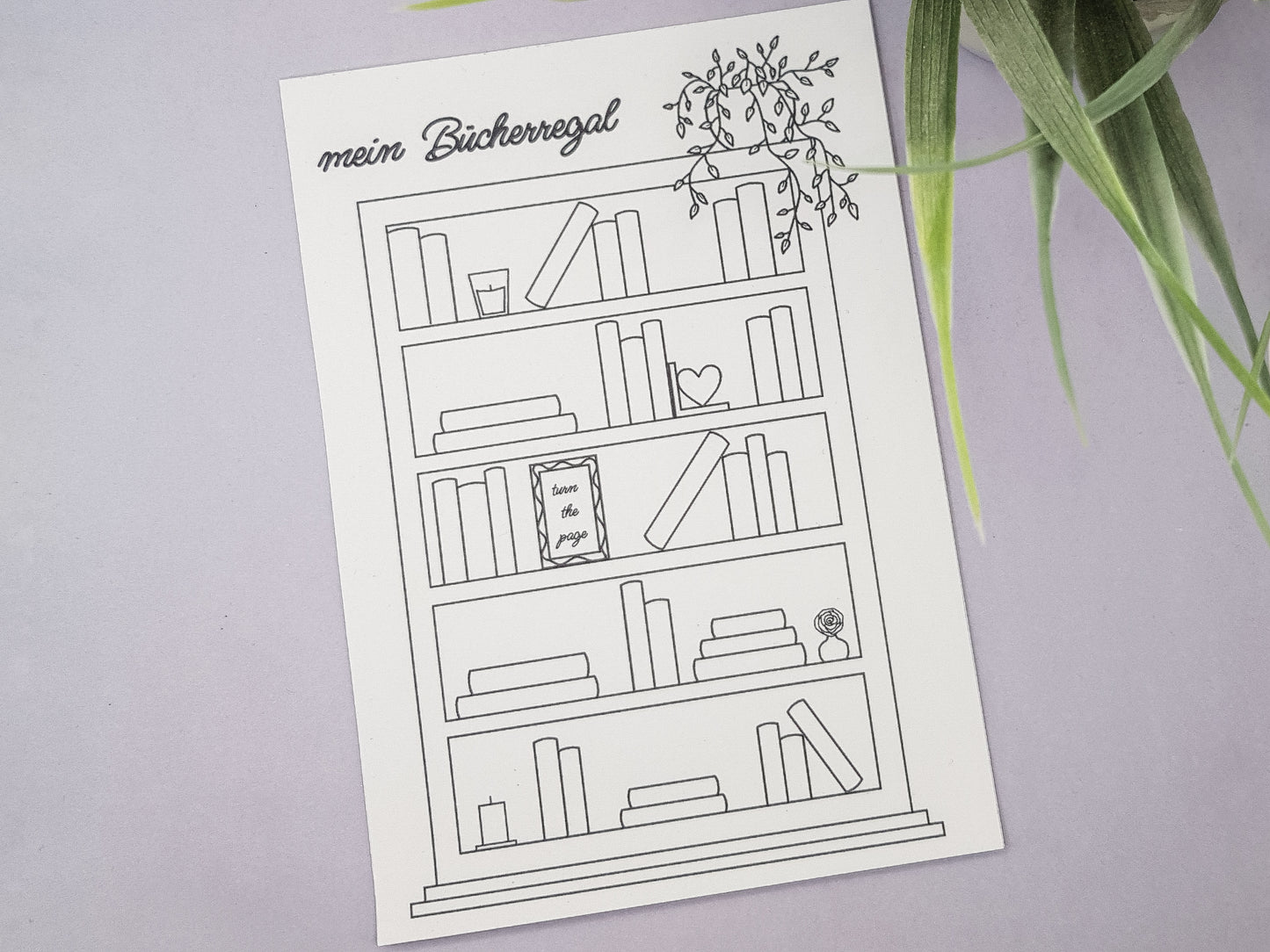 Buchtracker A5 – „Mein Bücherregal“