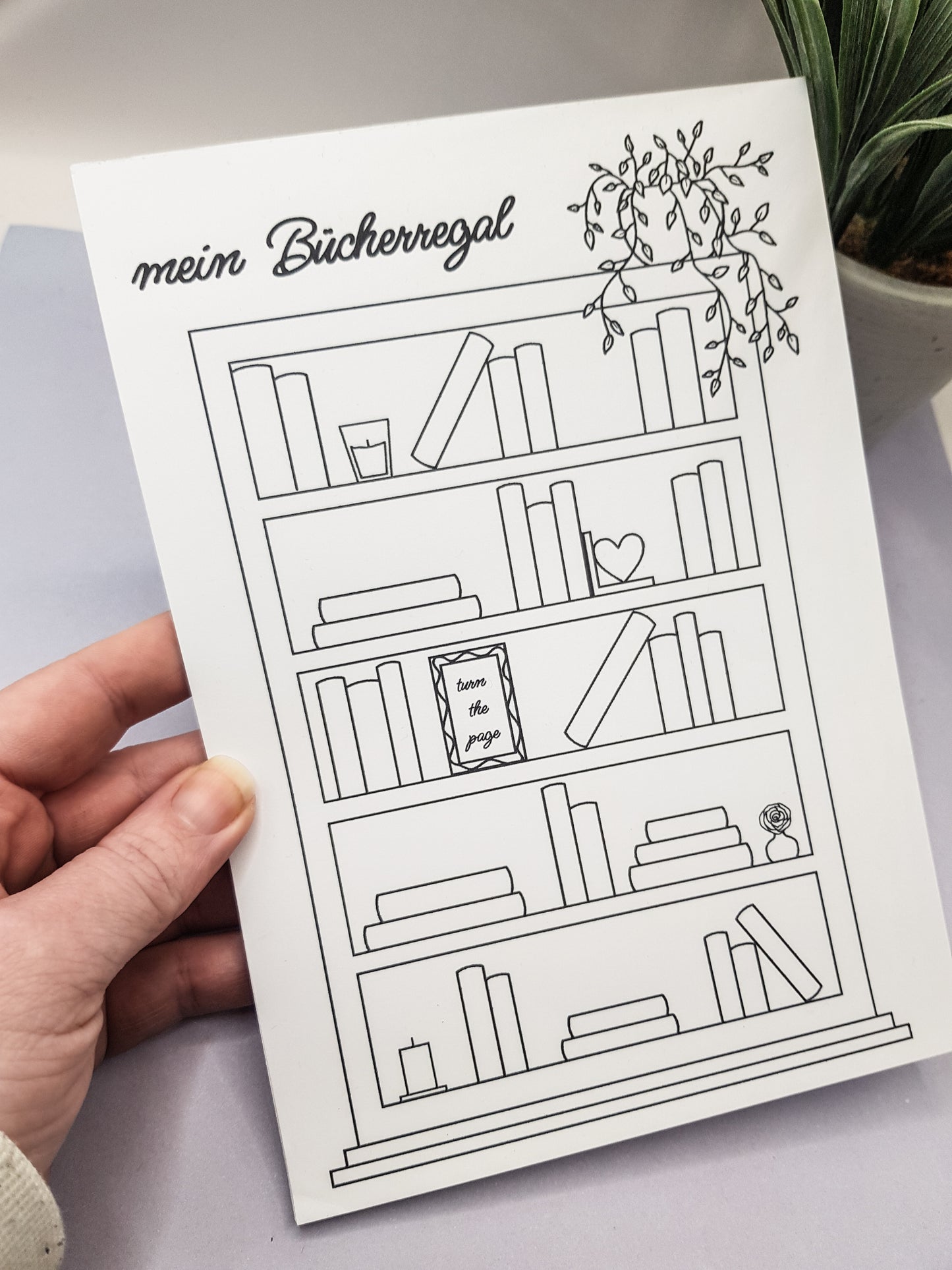 Buchtracker A5 – „Mein Bücherregal“