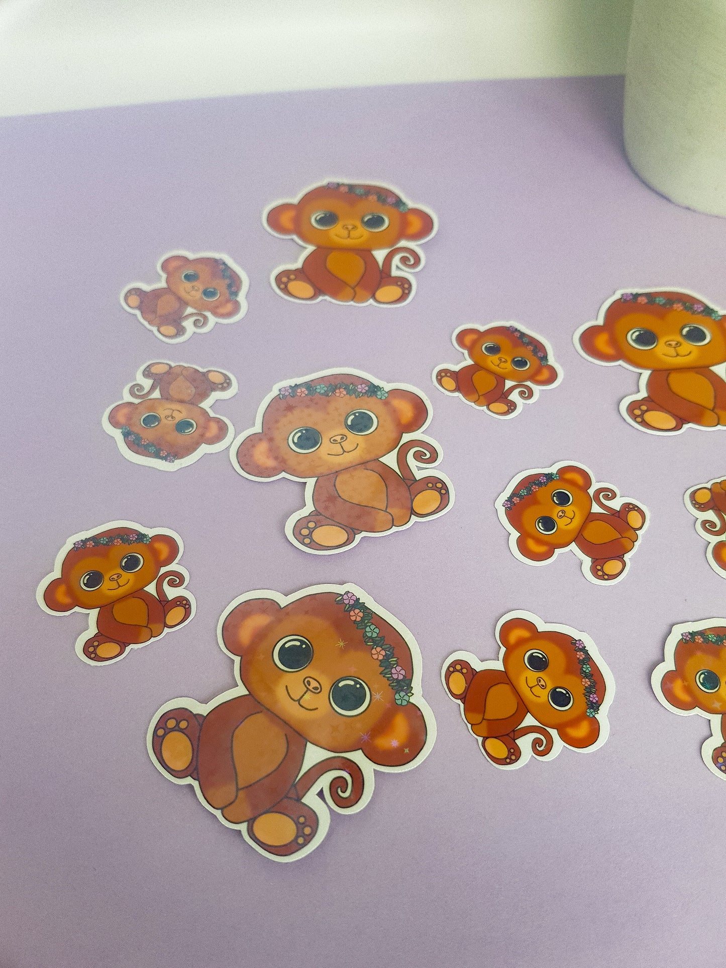 Affe Sticker - Laptop Aufkleber ~ Niedlicher Die Cut Aufkleber ~ monkey Aufkleber