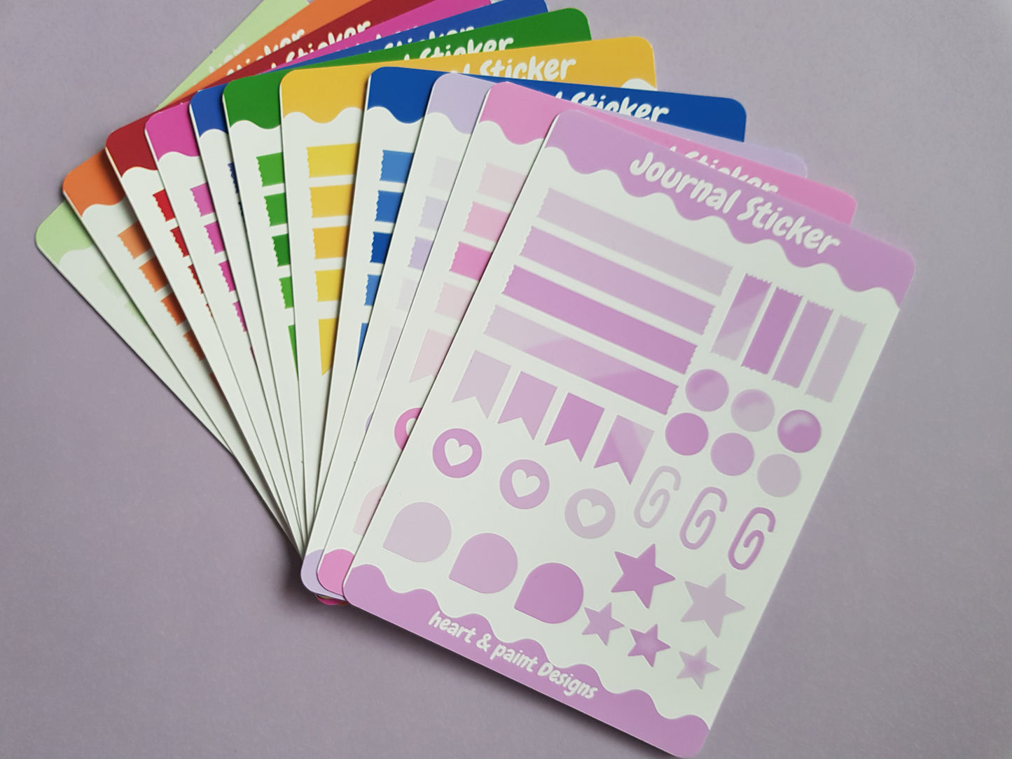 Stickerbogen  Journal