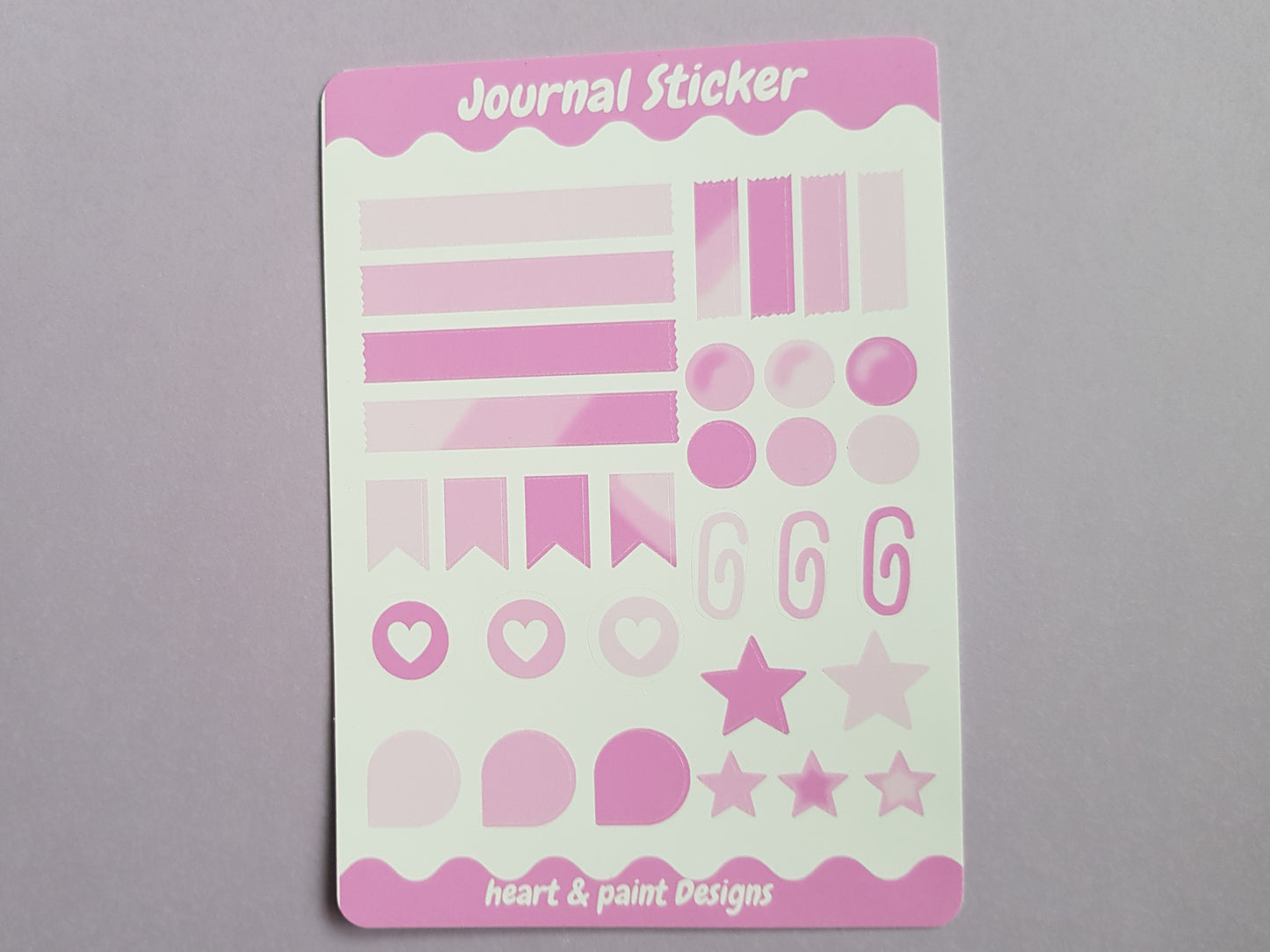 Stickerbogen  Journal