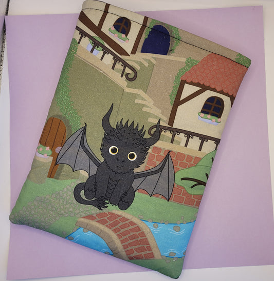 Buchtasche Taro der Drache, Buchhülle, Book sleeve