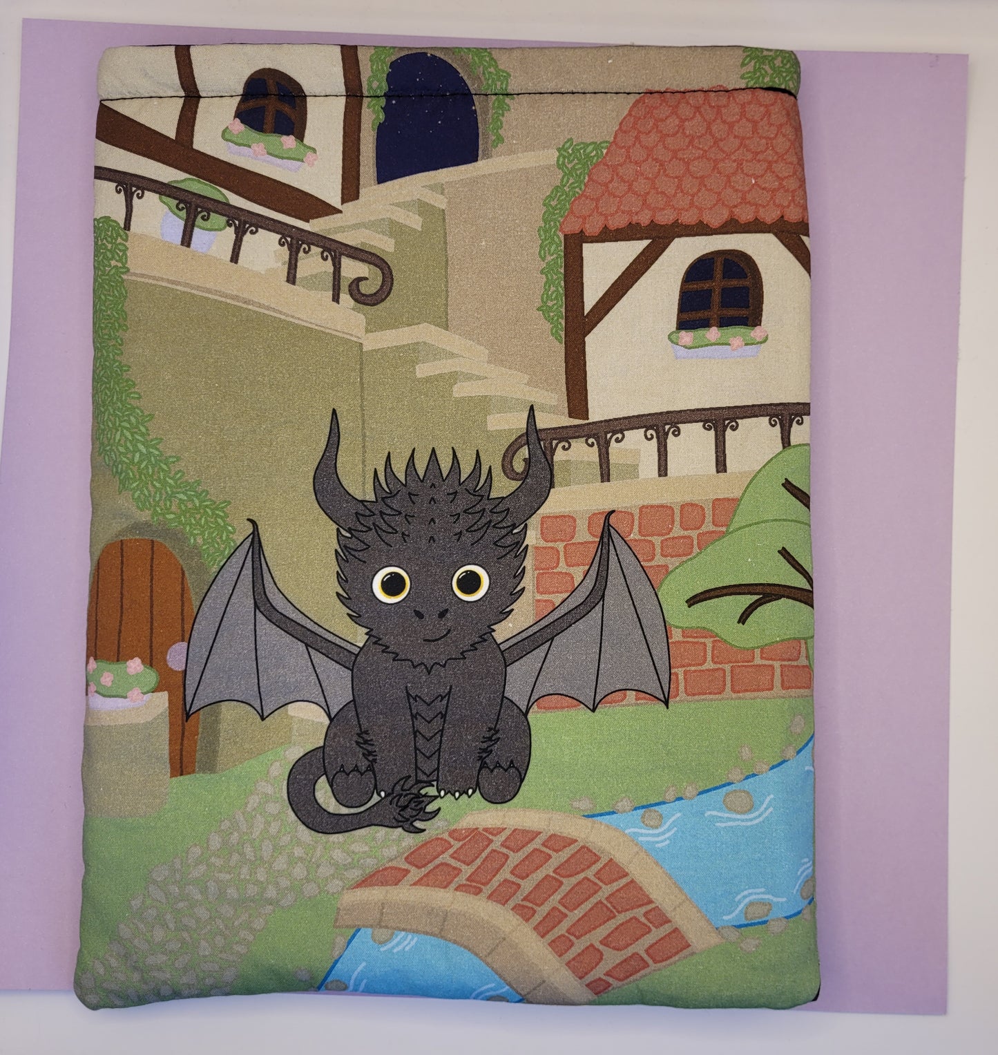 Buchtasche Taro der Drache, Buchhülle, Book sleeve