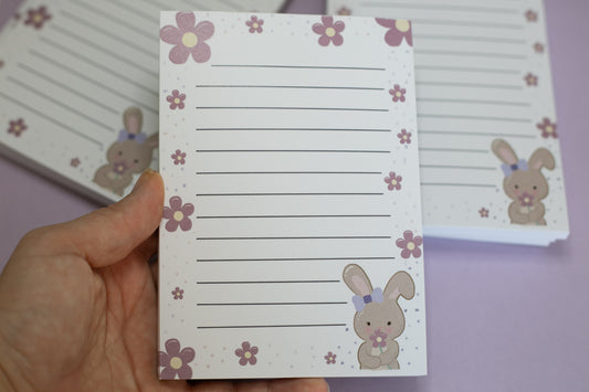cute A6 notepad, Holly Bunny notepad