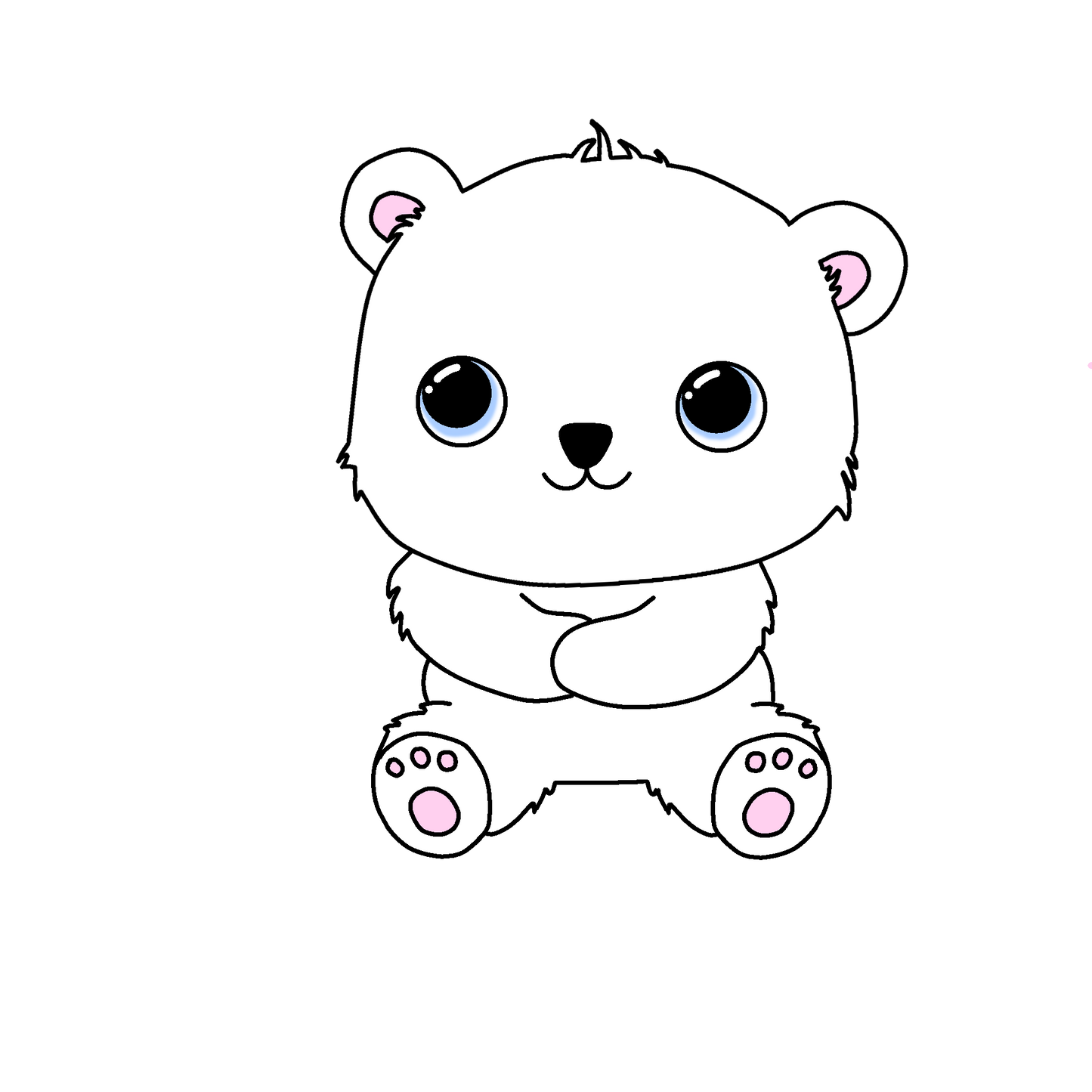Eisbär Sticker - Laptop Aufkleber ~ Niedlicher Die Cut Aufkleber ~ cute polar bear Aufkleber