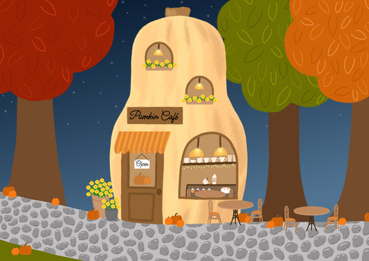 Pumkin Café Brillenputztuch, Kürbis Café Reinigungstuch für Brillen, Brillentuch, Displaytuch, Bildschirmtuch, Objektivreinigung, Microfasertuch
