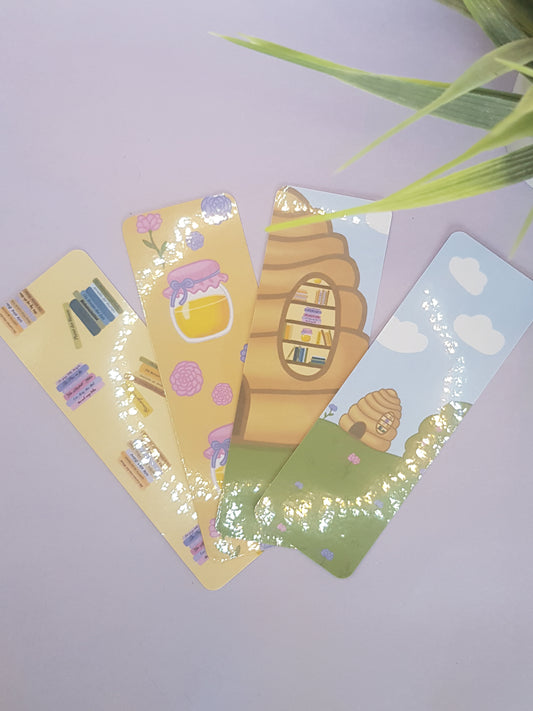 Honey Library Bookmark ~ Honey Library Planner Bookmark ~ Honey Library Stationery