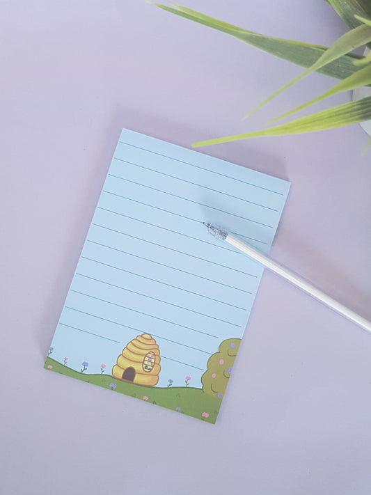 cute A6 notepad, Honey library notepad