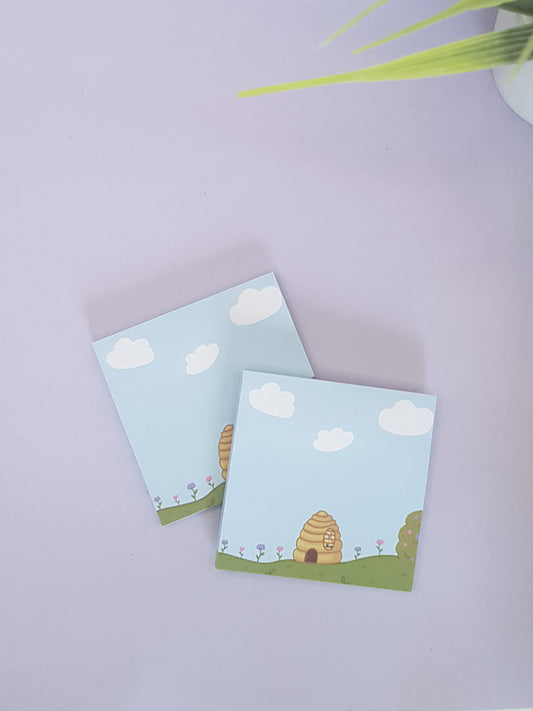 Honey Library Sticky Note, Post it Notepad, Cute Memo Pad, Sticky Note Pad, Planner Sticky Note, Honey Library Sticky Note